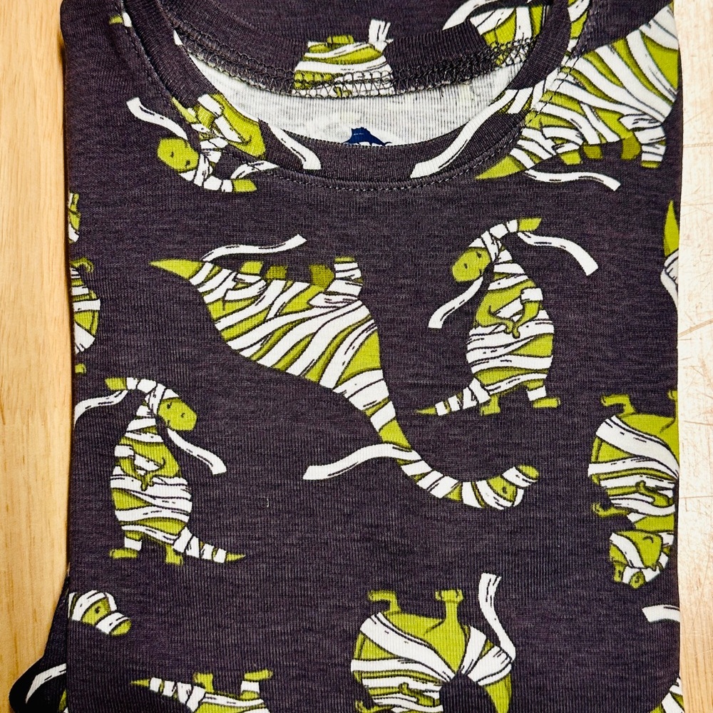 Tommy Bahama Kids Long Sleeve Pajama with Green Zebra Dino Print Age 5-6